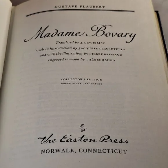 MADAME BOVARY Gustave Flaubert Easton Press Leather Hardcover - Picture 3 of 11